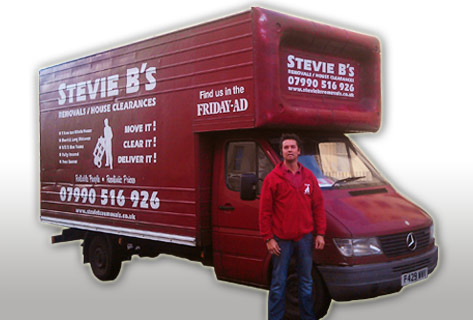 Brighton Removals - sussex removals and courier services stevie B's removals van