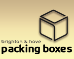 brighton & hove packing boxes logo, best brighton boxes.