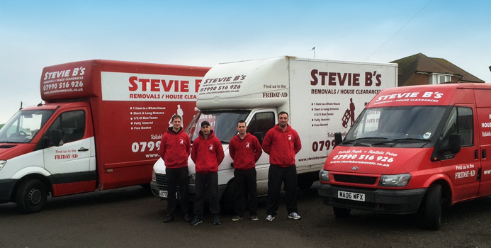 brighton hove hastings worthing seaford removals - stevie b's removals van doing a brighton removal