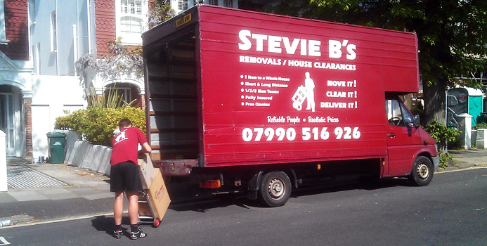 eastbourne hassocks burgess hill removals - stevie b's removals van doing a brighton removal